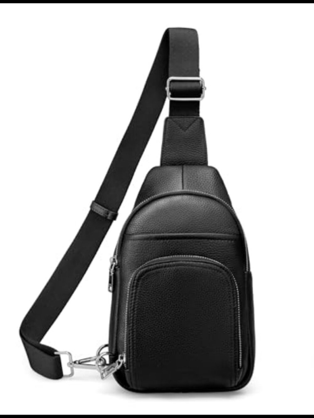 Genuine Leather Anti Theft Crossbody Sling Bag RFID Wallet Guitar Strap